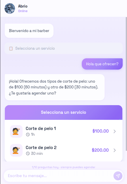 Asistente virtual KoaCalendar